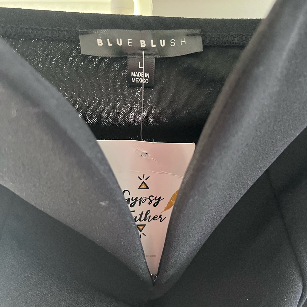 Blue Blush Black Strapless Bodysuit NWT - Picture 5 of 5